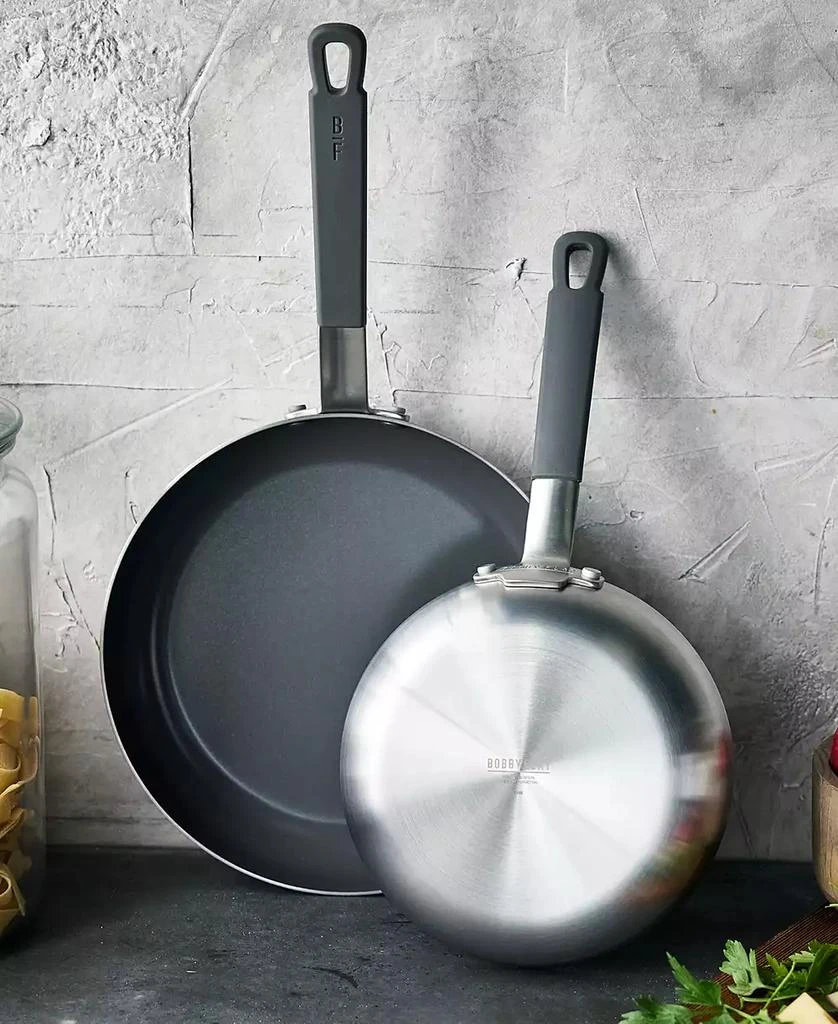 Greenpan X Bobby Flay Nonstick Stainless Steel 8" and 10" Frypan Set 9