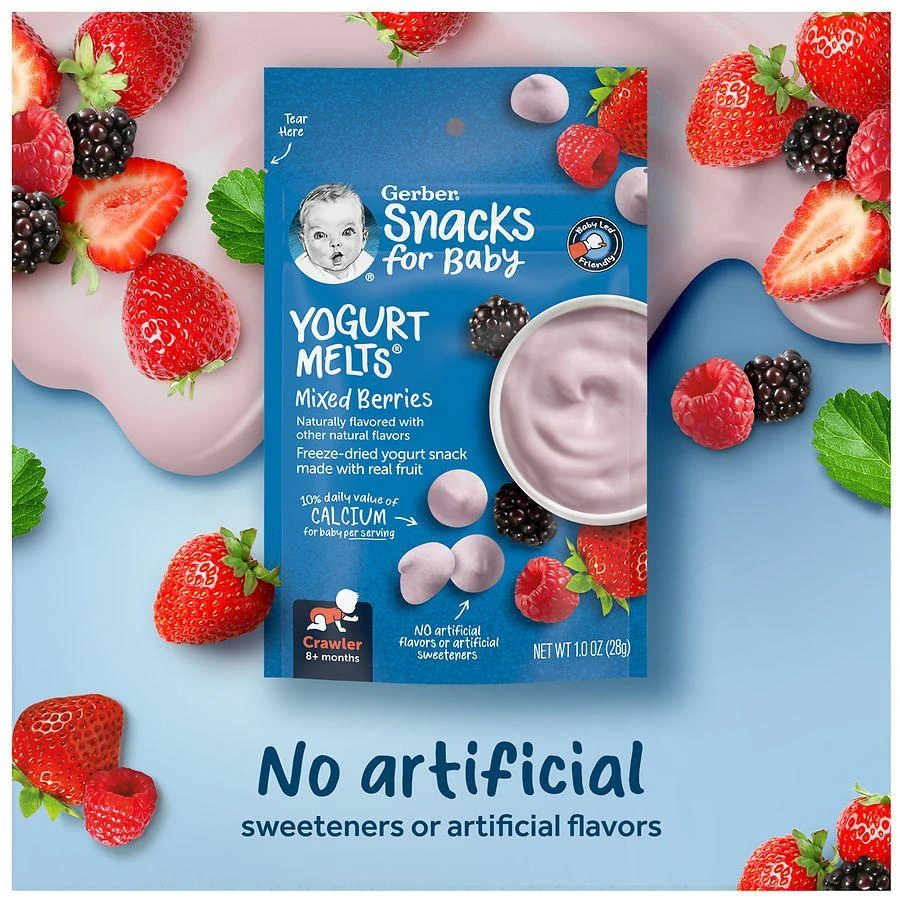Gerber Yogurt Melts Mixed Berry, Mixed Berry 9