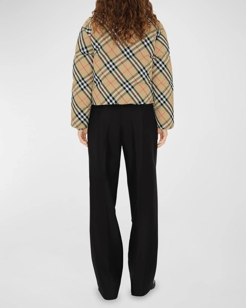 Burberry Reversible Check Short Puffer Jacket 4