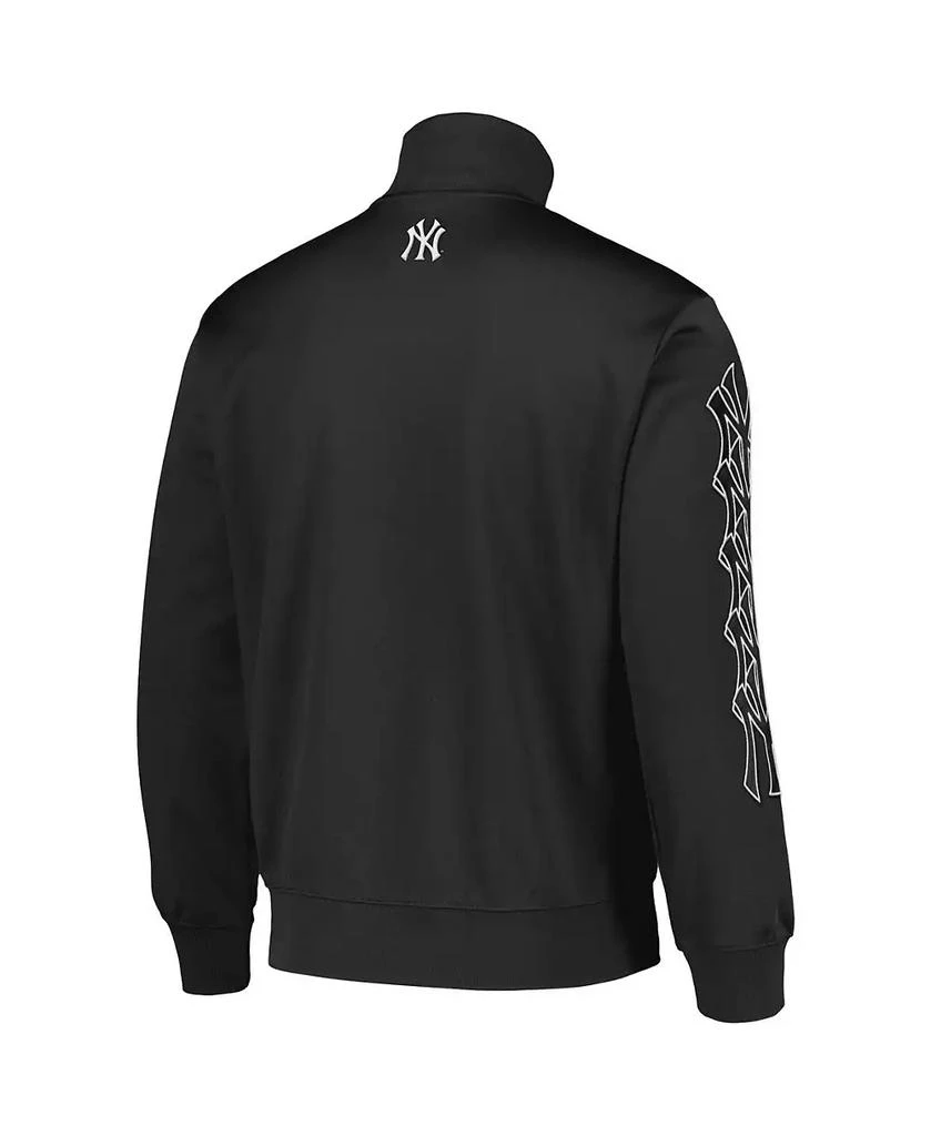 Pleasures Men's Black New York Yankees Pitcher Full-Zip Track Jacket 3