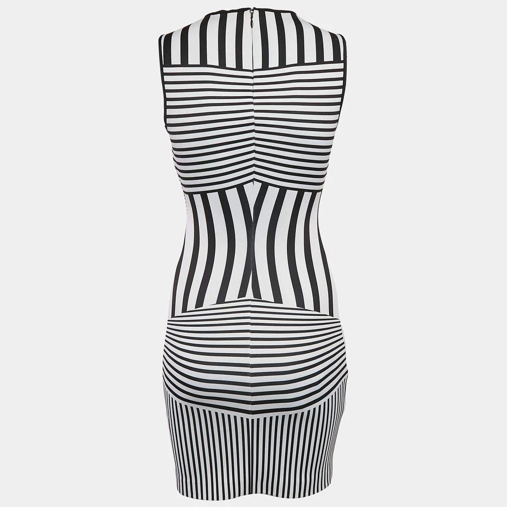 Clover Canyon Clover Canyon Black/White Stripe Print Jersey Bodycon Dress XS 2