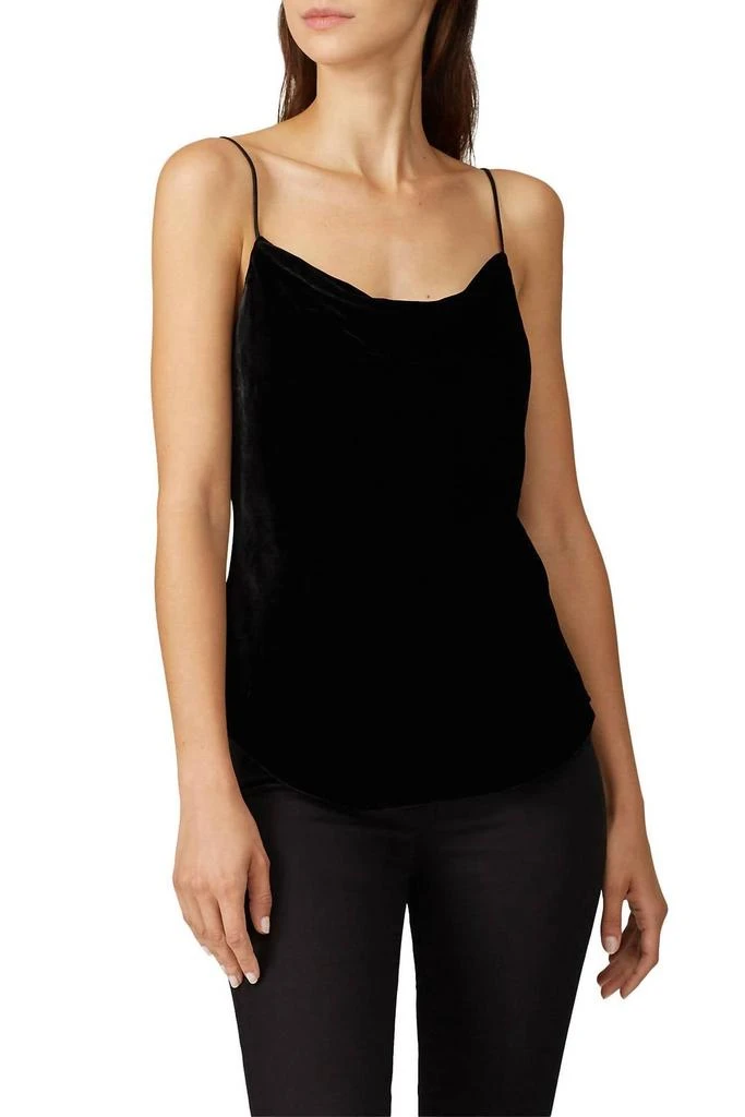 Cinq a Sept Velvet Marta Carta Cami In Black 1