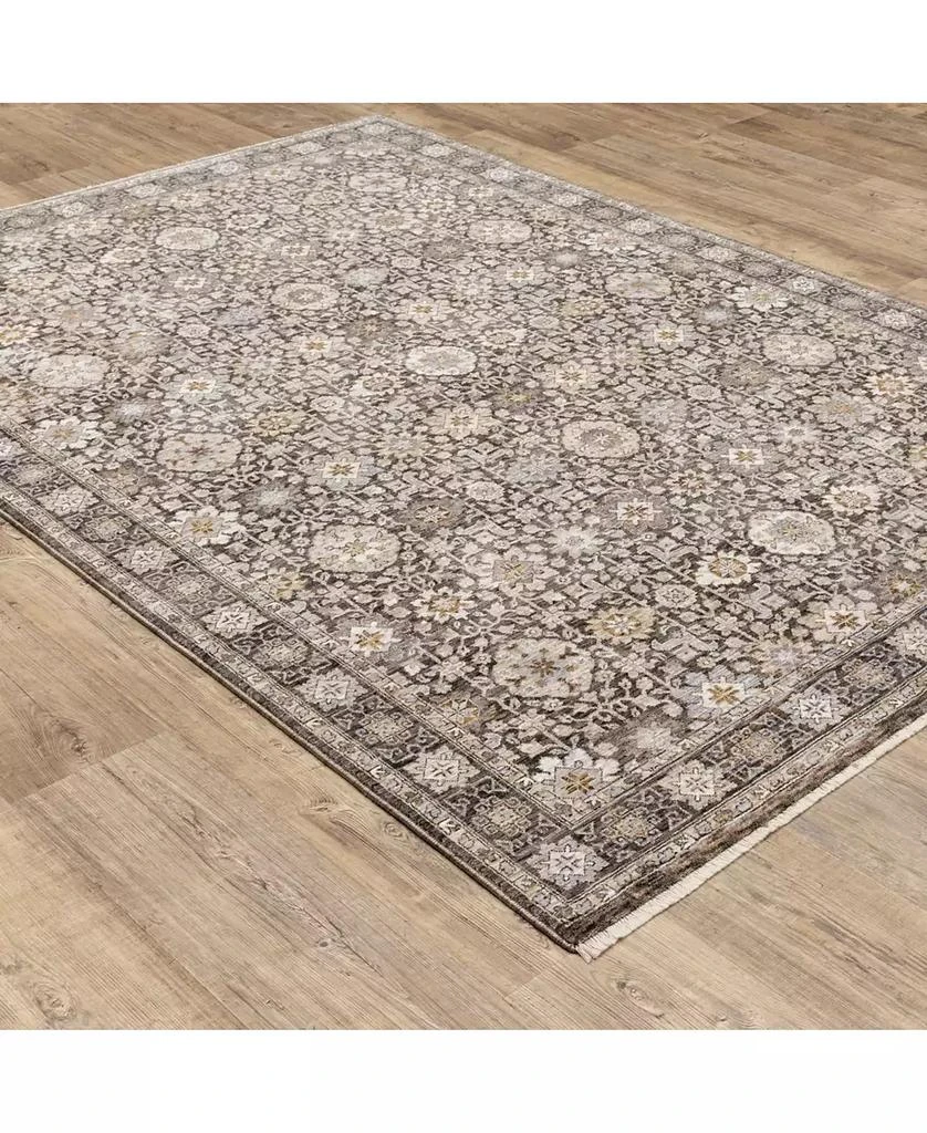 Oriental Weavers Maharaja 71W Gray and Ivory 9'10" x 12'10" Area Rug 6