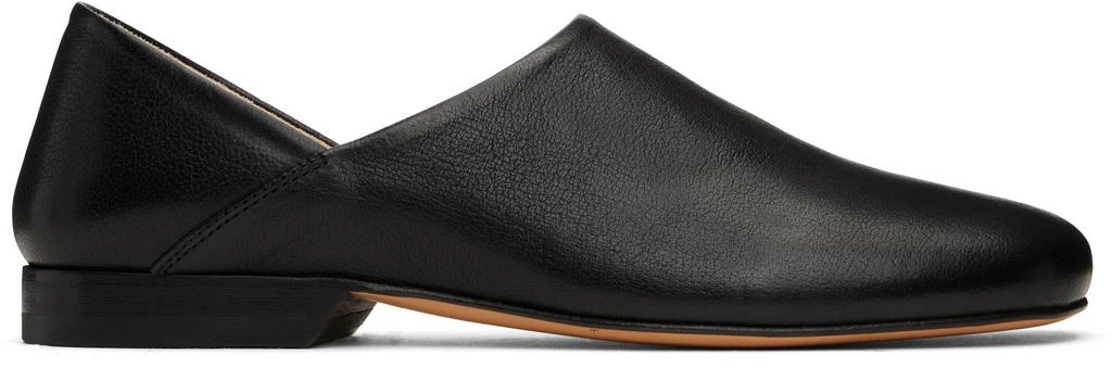 Lemaire Black Leather Slippers 1