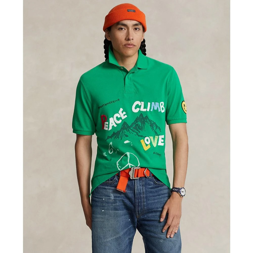 Ralph Lauren Men's Classic-Fit Peace Climb Love Polo Shirt 1