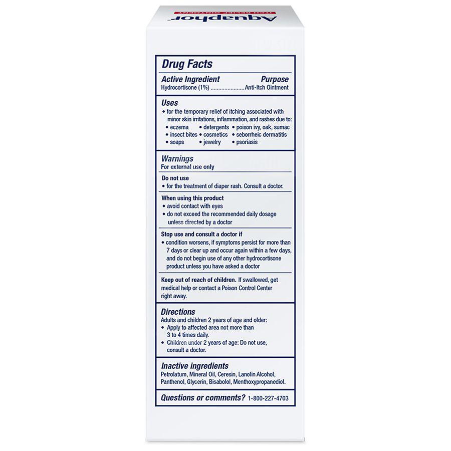 Aquaphor Itch Relief Ointment, 1% Hydrocortisone