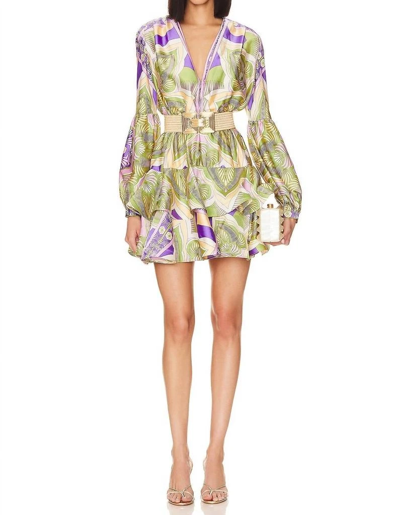 BRONX AND BANCO Bedouin Bali Dress In Purple Multi