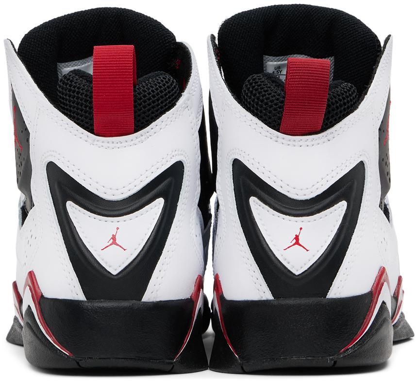 Jordan Kids White & Black Jordan True Flight Big Kids Sneakers