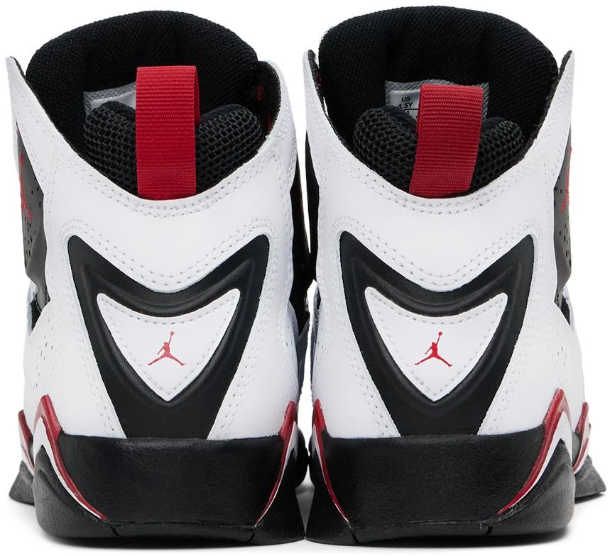  Kids White & Black Jordan True Flight Big Kids Sneakers