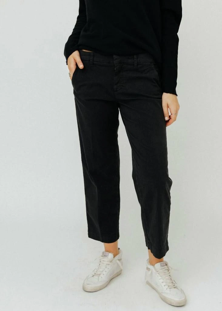 Frank & Eileen The Wexford Italian Chino Pants In Washed Black 1