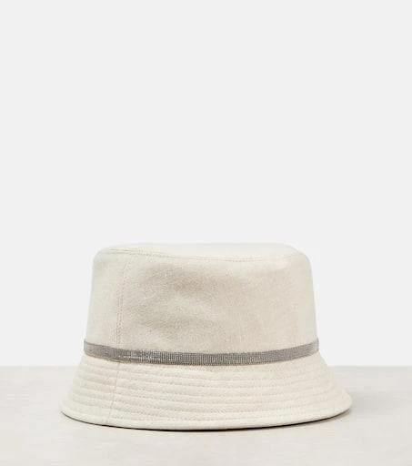Brunello Cucinelli Linen canvas bucket hat 4