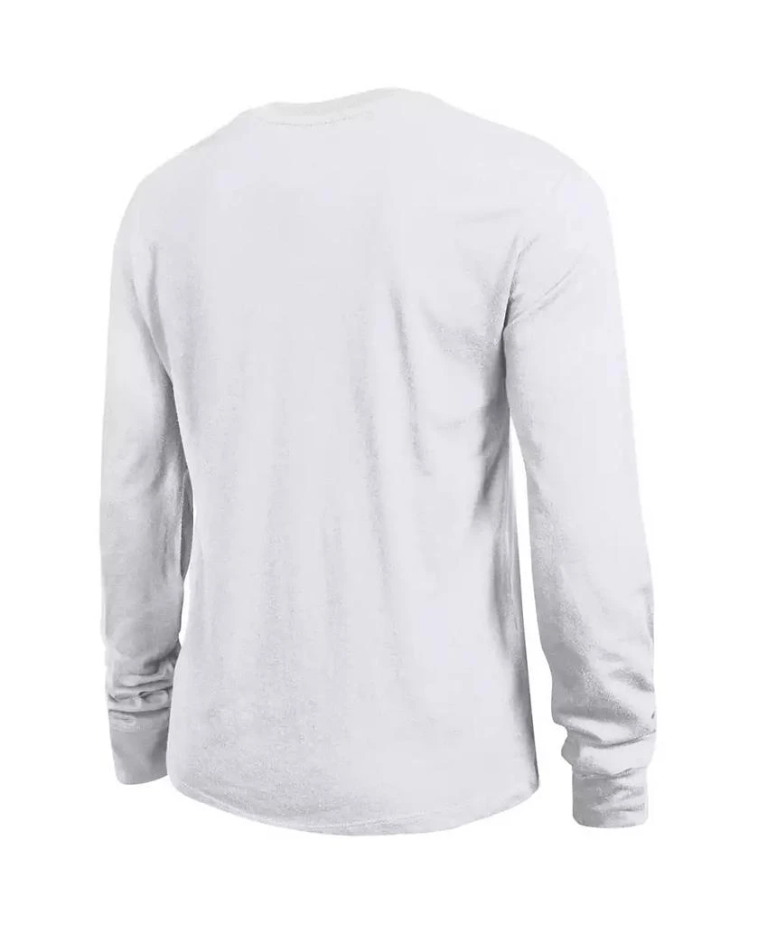 Shop Women's White Oregon Ducks Arch Over Logo Long Sleeve T-Shirt