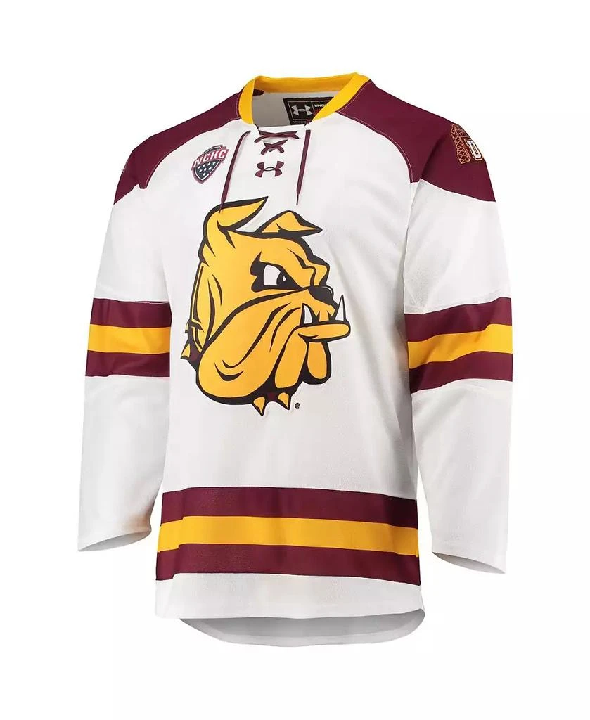 Under Armour Men's White Minnesota Duluth Bulldogs Replica Hockey Jersey 3