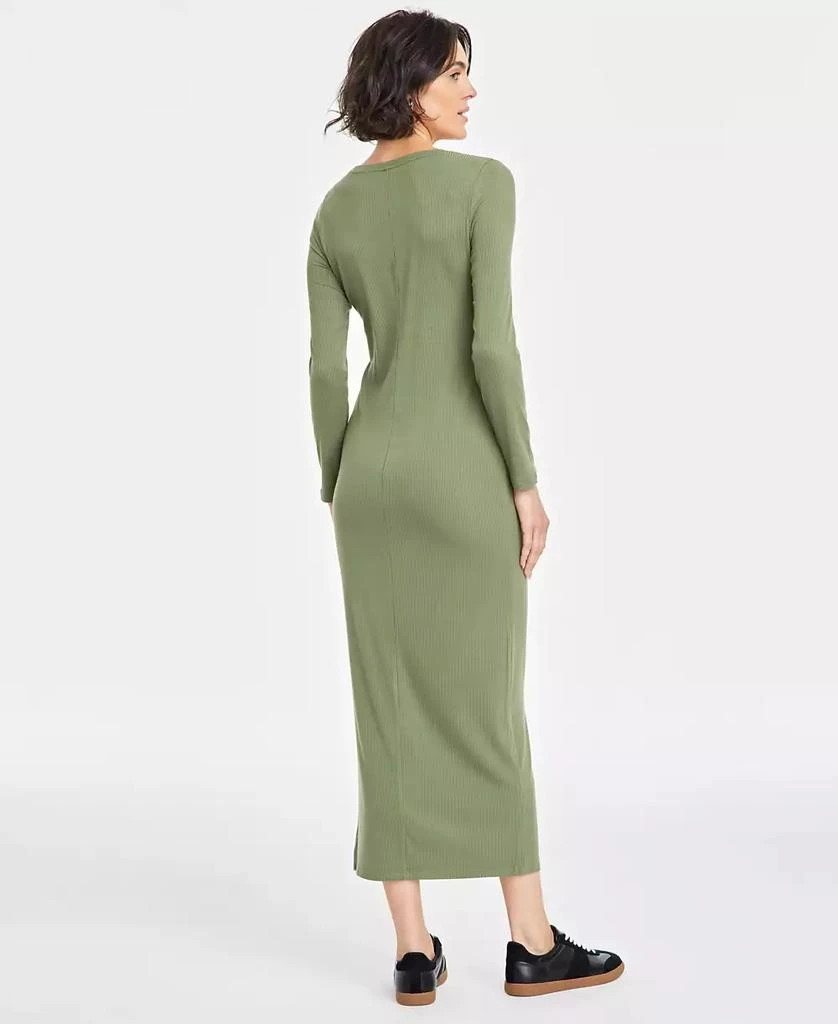 On 34th Women's Scoop-Neck Rib-Knit Ankle Maxi Dress, Created for Macy's 2