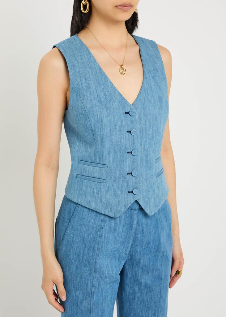 Gabriela Hearst Coleridge cotton-blend vest