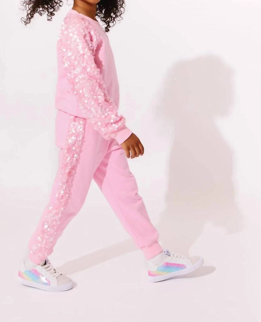 Lola + The Boys Lola + The Boys - Girls Sequin Jogger Set 2