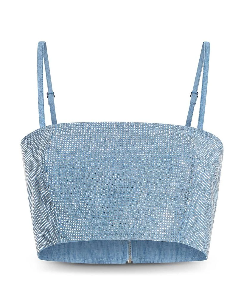 Cinq à Sept Nik Chambray Crop Top 3