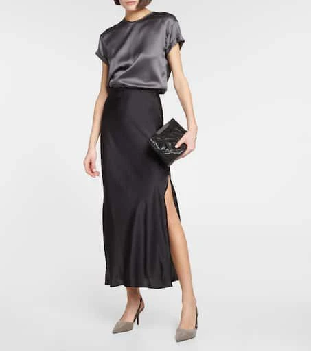 Brunello Cucinelli Embellished suede slingback mules 2