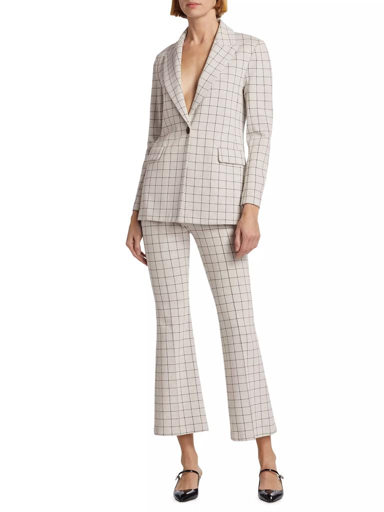 Rosetta Getty Windowpane Peak Lapel Jacket