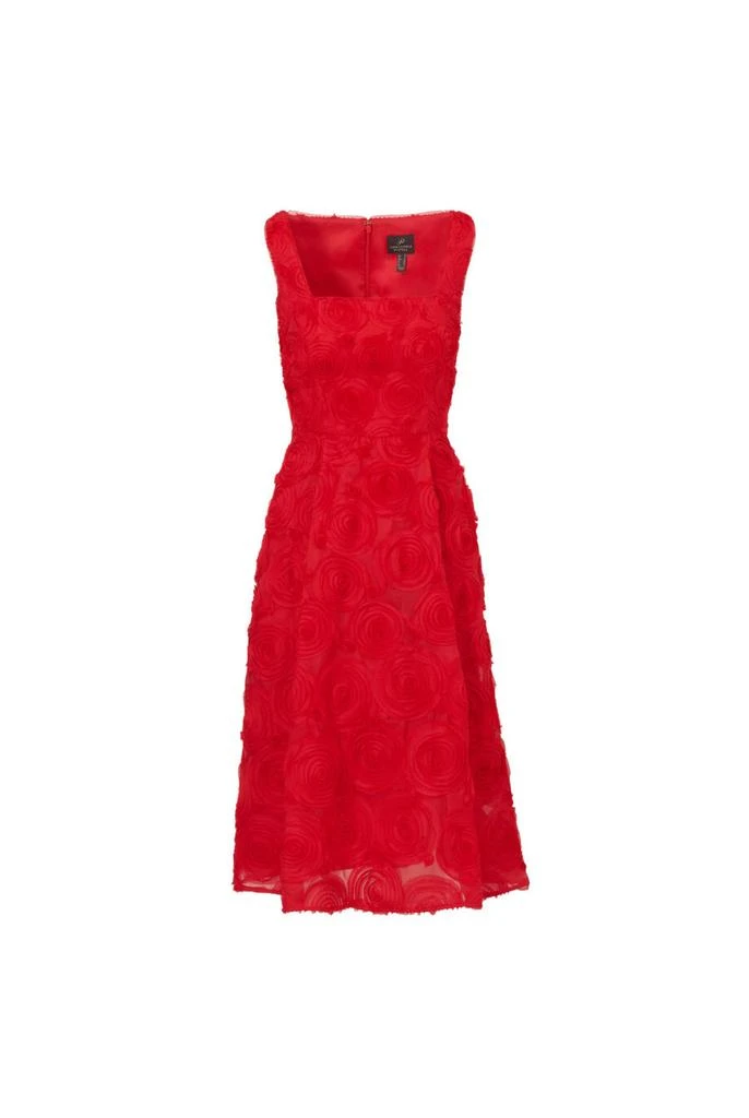 Adrianna Papell Soutache rosette midi dress 1