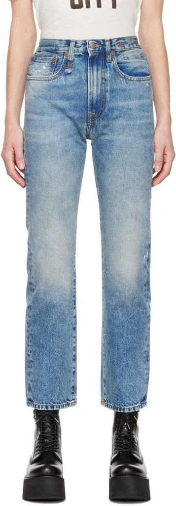 R13 Blue Courtney Slim Jeans 1