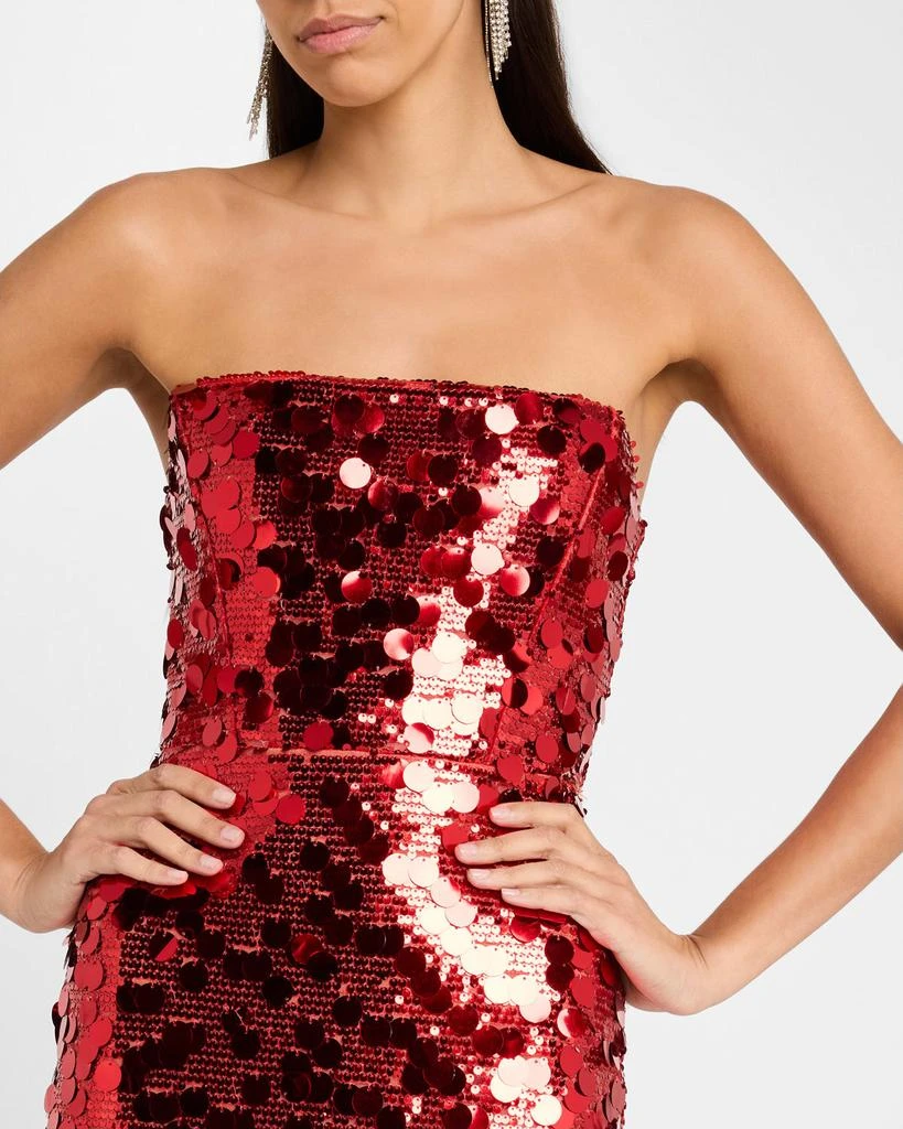 BRONX AND BANCO Farah Strapless Sequin Column Gown 5