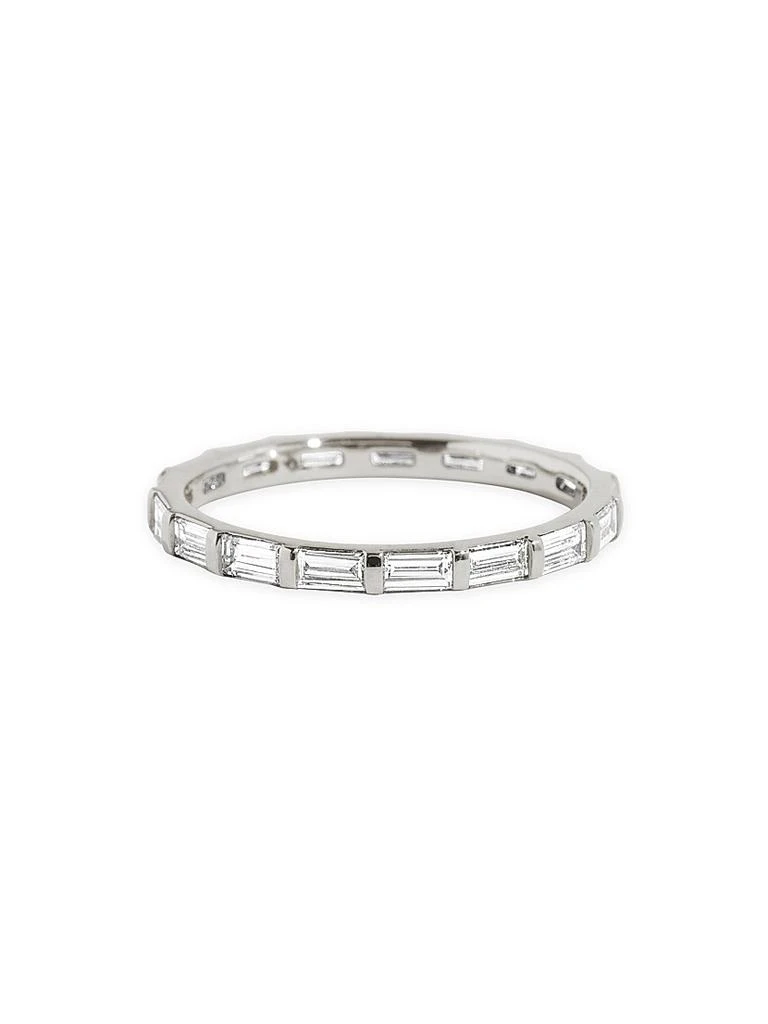 VRAI Eternity Bands 14K White Gold & 0.78 TCW Lab-Grown Diamond Baguette Bar Band 1