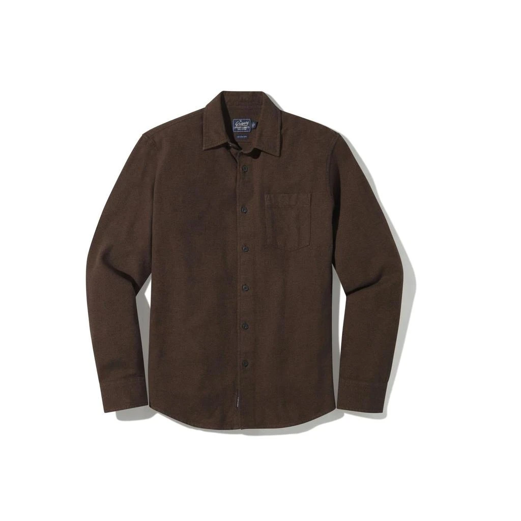 Grayers Harper 3-Ply Jaspe Flannel In Chocolate Truffle 4