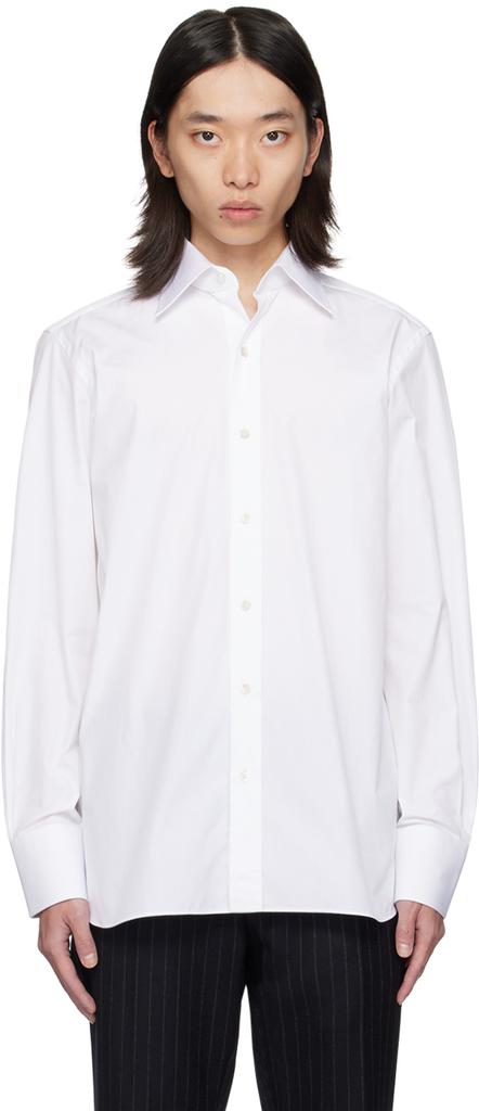 AURALEE White High Count Finx Ox Shirt - Shirts - Compare