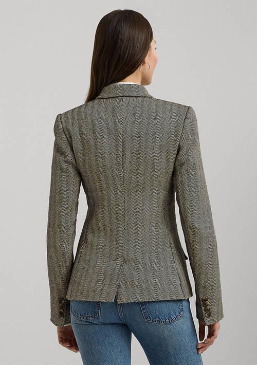 Lauren Ralph Lauren Ralph Lauren Womens Herringbone Tweed Blazer