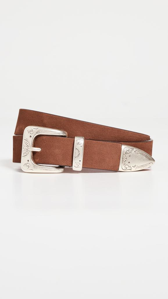 Andersons Narrow Casual Nubuk Western Belt