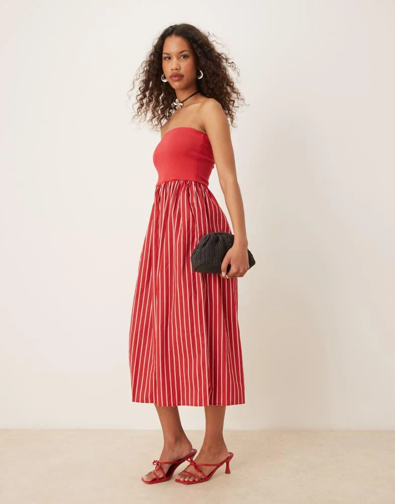 knee length dresses for ladies The Felicity Midi Dress in Ivory Floral *Final-Sale* – Worth Collective