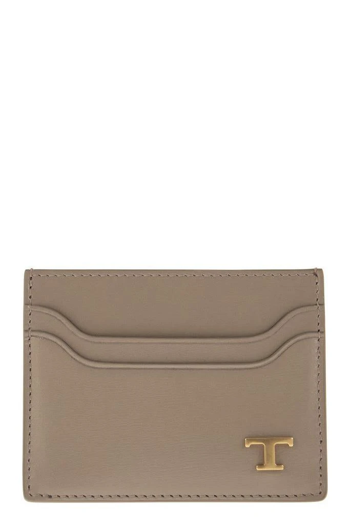 Tod's Tod'S Leather Card Holder With Logo 1