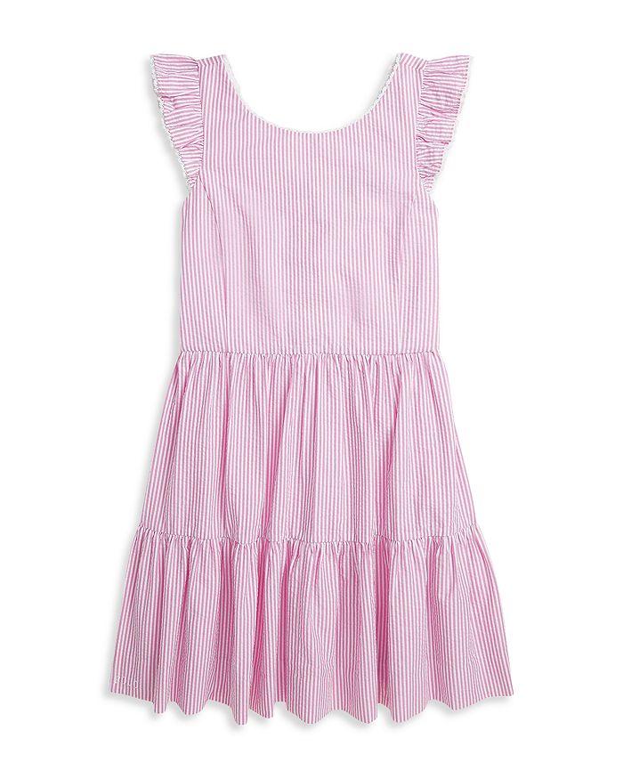 Polo Ralph Lauren Girls' Striped Cotton Seersucker Dress - Big Kid