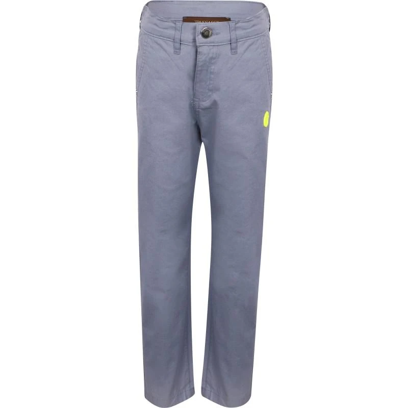 TRUSSARDI Straight fit logo trousers in light blue 1
