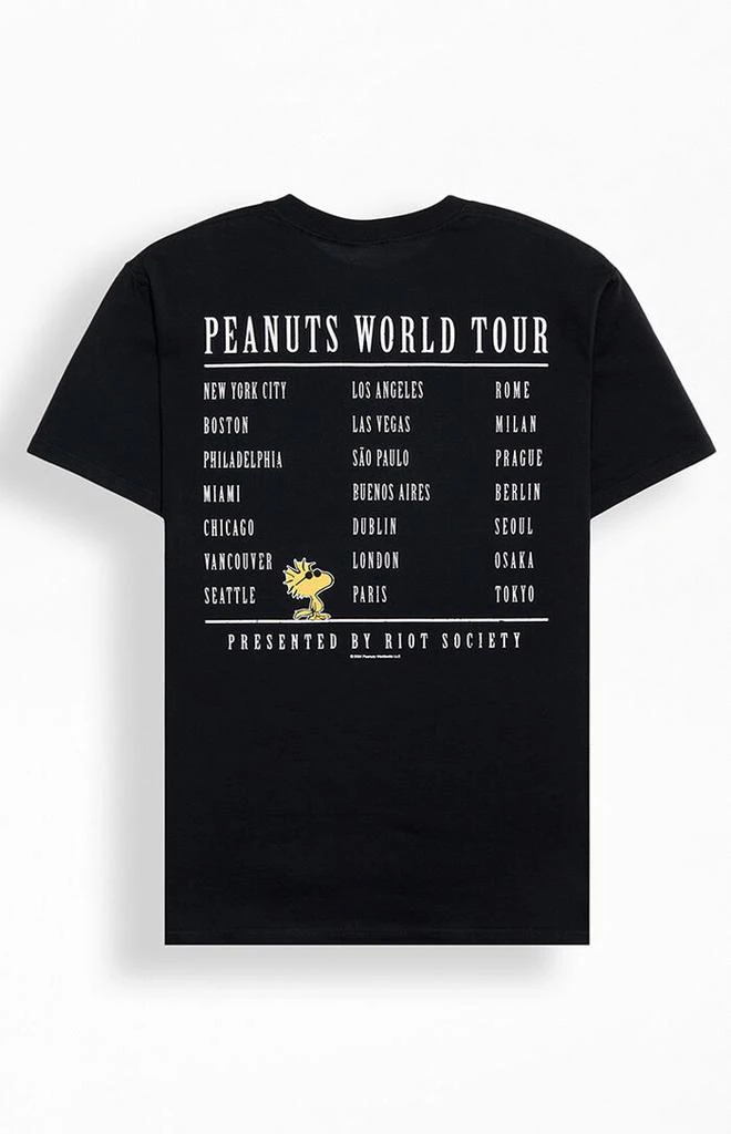 Riot Society Peanuts World Tour T-Shirt 2