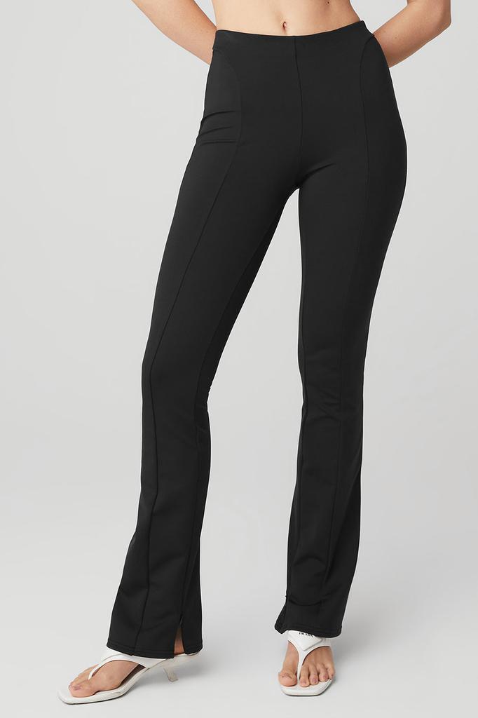 Alo Yoga High-Waist Zip It Flare Legging - Black