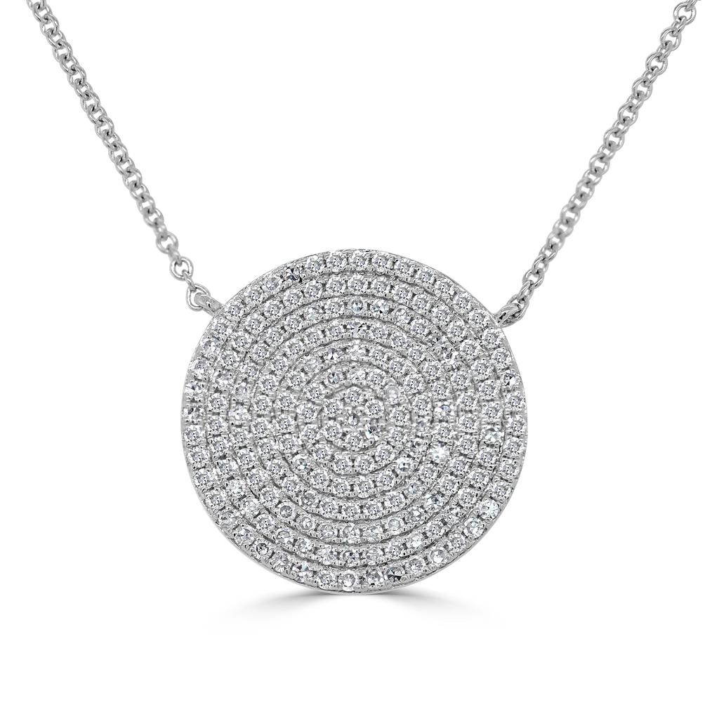 Sabrina Designs 14k Gold & Diamond Large Disc Necklace