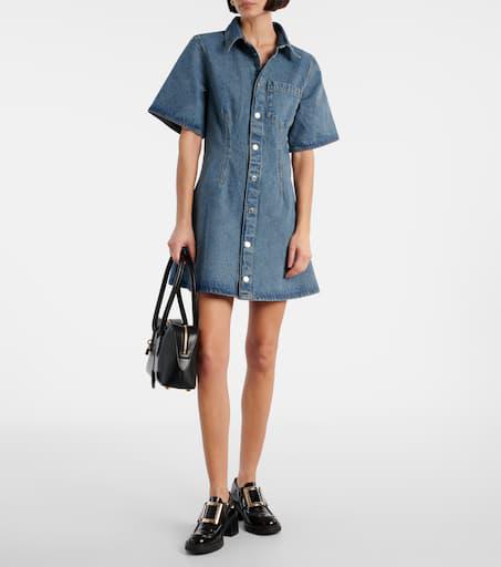 AMI Ami De Cœur denim shirt dress
