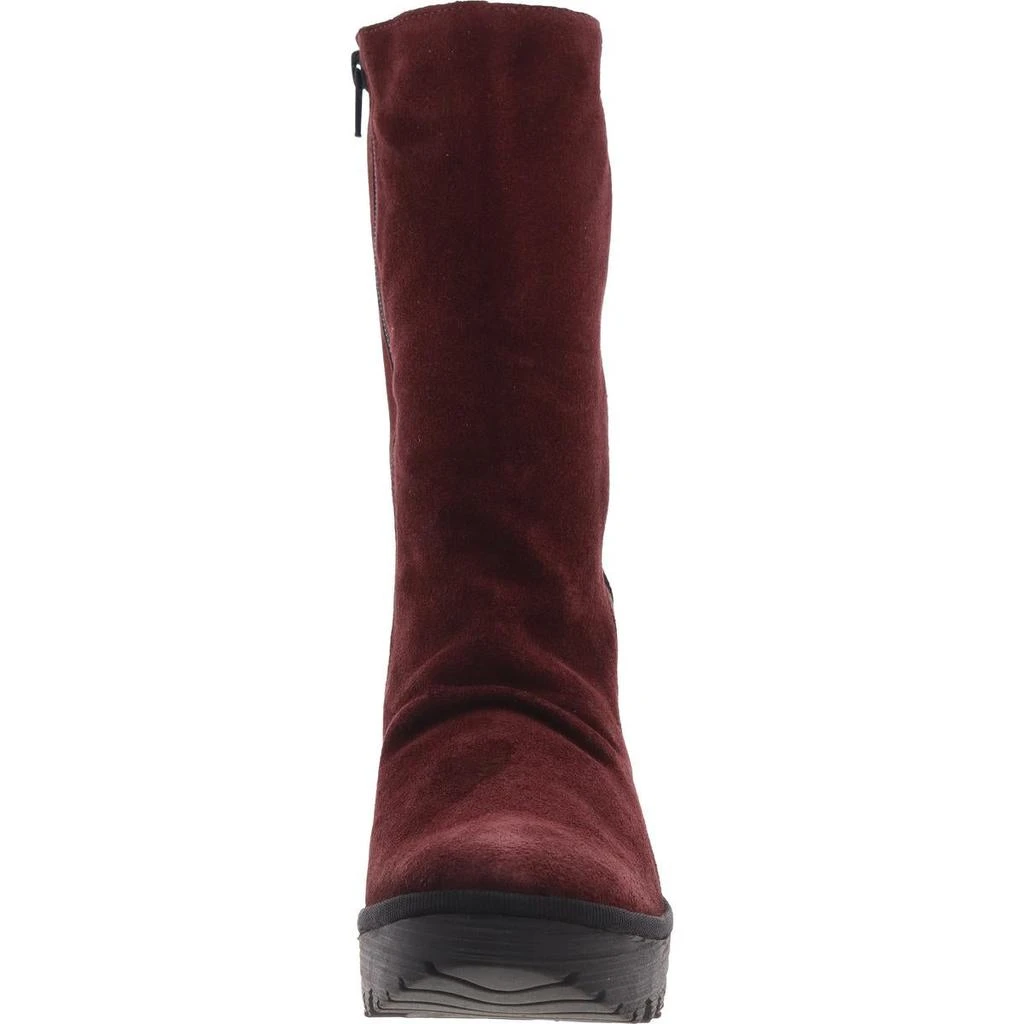 FLY London Yemy 408 Womens Zipper Suede Mid-Calf Boots 3