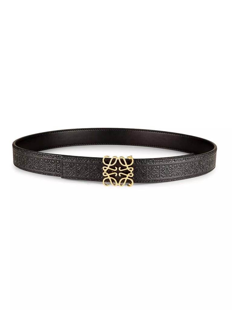 LOEWE Embossed Anagram Leather Belt