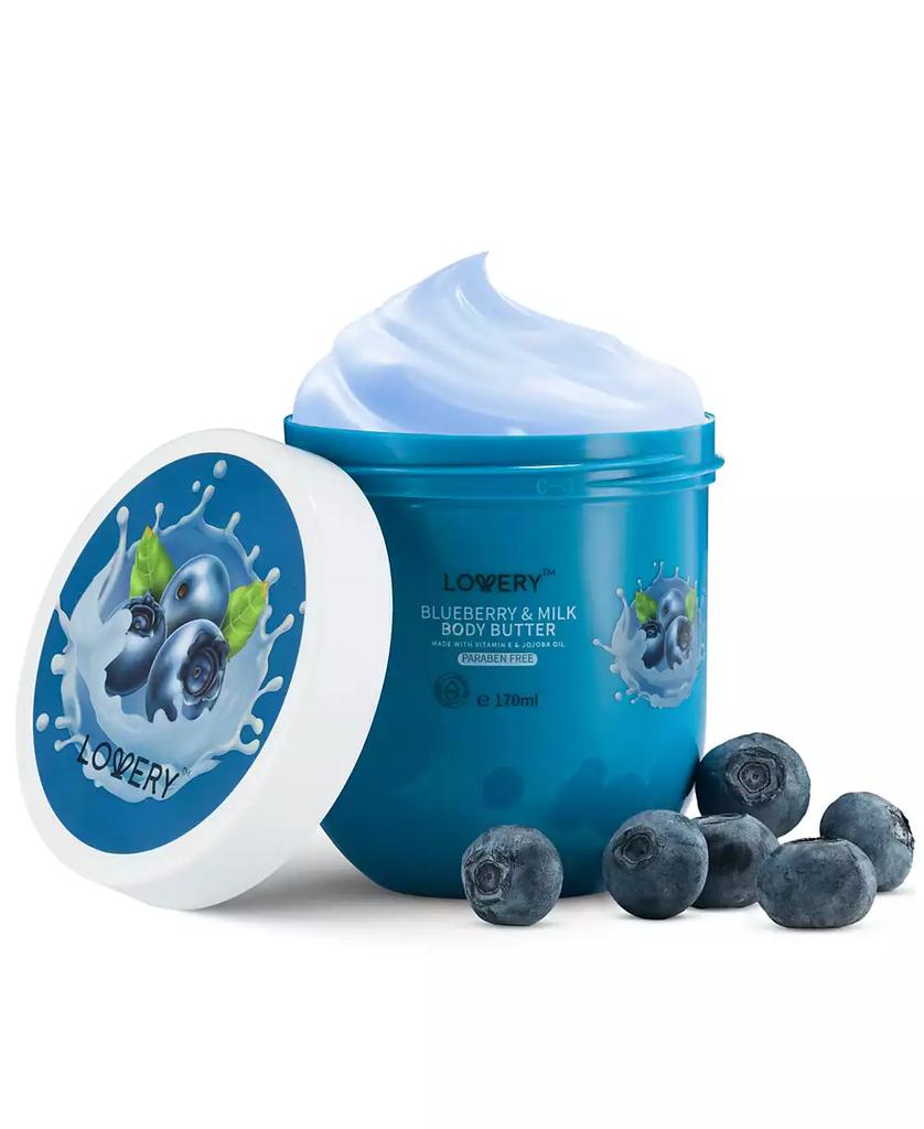 Lovery Blueberry & Milk Body Butter, 6 oz.