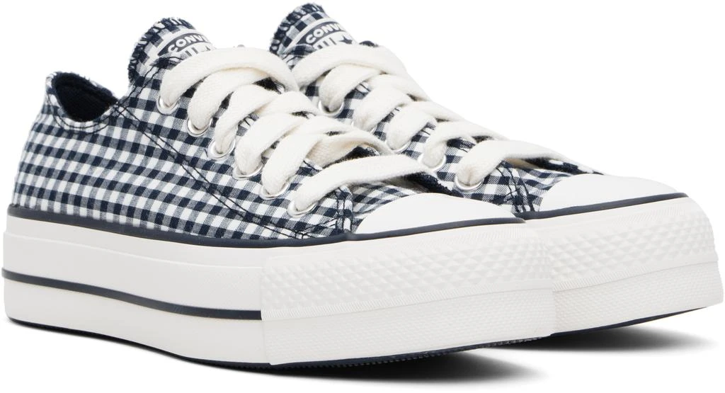 Converse Navy & White Chuck Taylor All Star Gingham Sneakers 4