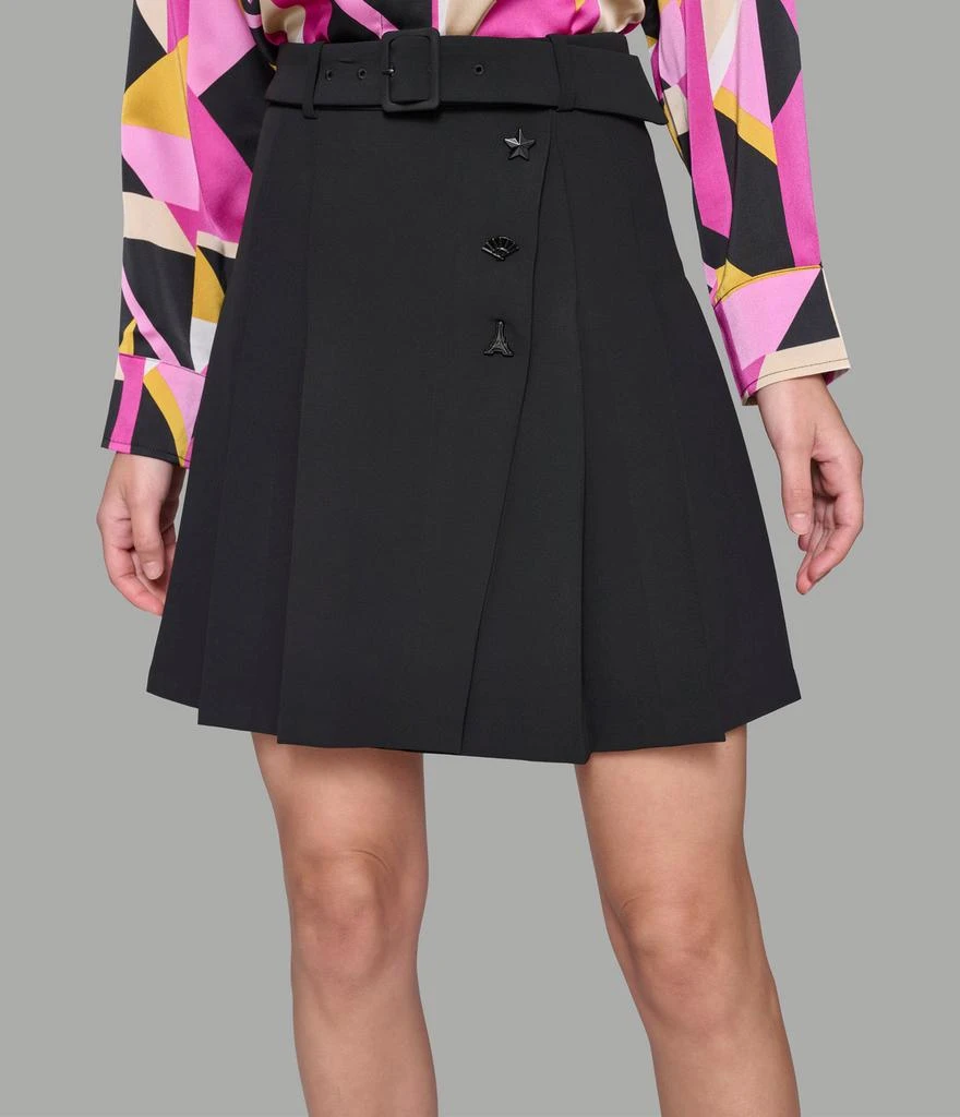 Karl Lagerfeld Paris BELTED MINI SKIRT WITH PLEATS 5