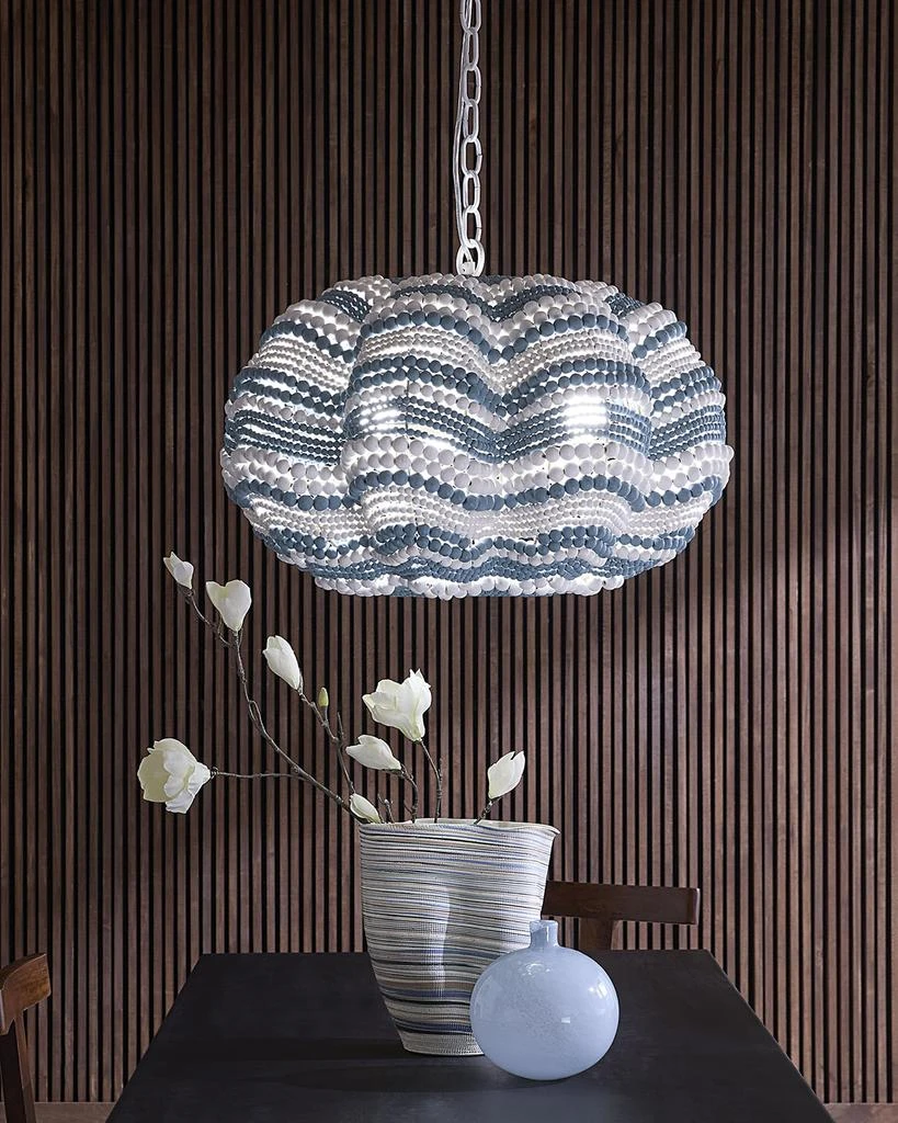 Jamie Young Clamshell 3-Light Chandelier, 27" 2