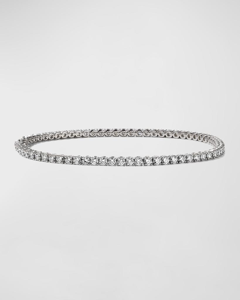Memoire 18k White Gold 71-Diamond Tennis Bracelet, 3.30tcw