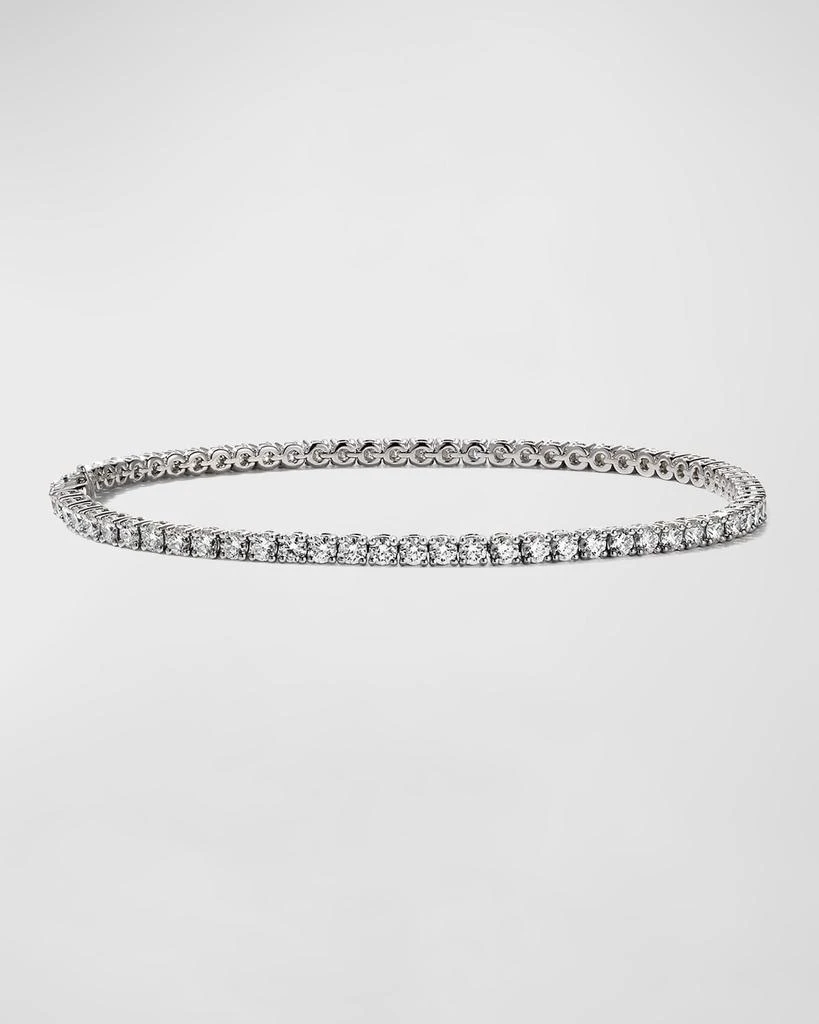 Memoire 18k White Gold 71-Diamond Tennis Bracelet, 3.30tcw 1