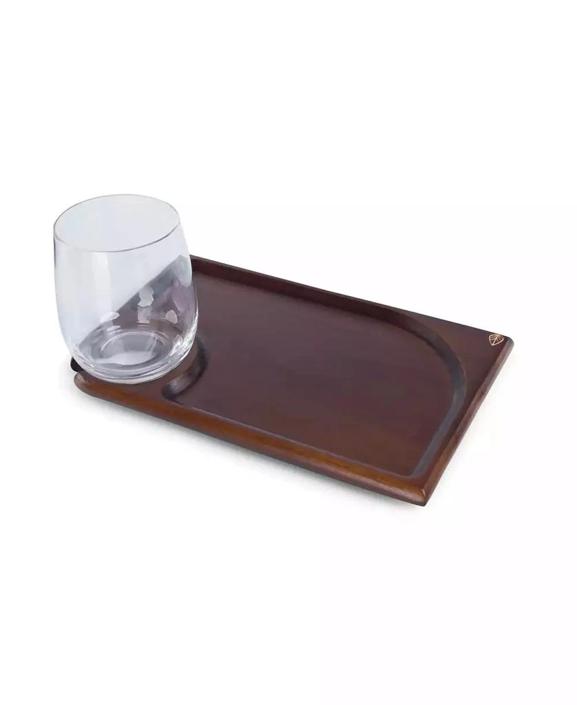 Toscana Rectangle Wine Appetizer Plates, Set of 4 3