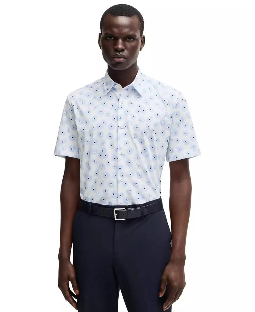 Men's Cotton-Blend Slim-Fit Dress Shirt  On Sale Now with Up to 50% Off |  Discover Exclusive Deals & Savings at BeyondStyle  Authentic Hugo Boss  shirt|brands|hugo boss men's clothing with Limited-Time