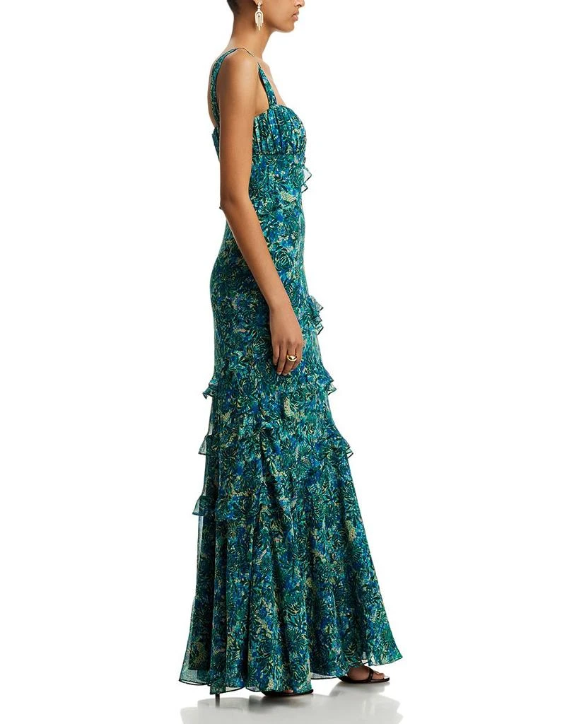 Saloni Chandra Silk Ruffled Dress 5